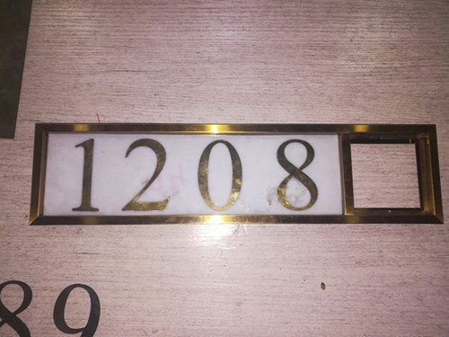 酒店不銹鋼門(mén)牌樣品